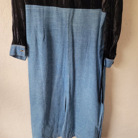 726 West Black and Denim Dress - Picture 6 of 6